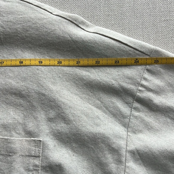 2-Piece Monochrome Beige Linen Matching Coord Set - Picture 15 of 16